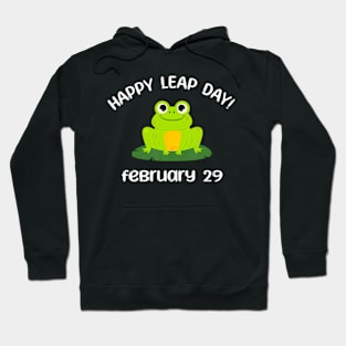 Happy Leap Day Year 2024 February 29th Funny Frog lovers Hoodie